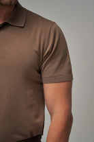 Knit Polo - Mocha - Brent Wilson