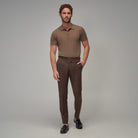 Knit Polo - Mocha - Brent Wilson