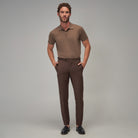 Knit Polo - Mocha - Brent Wilson
