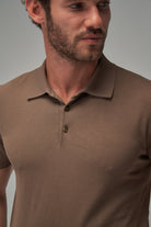 Knit Polo - Mocha - Brent Wilson