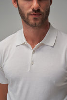 Knit Polo - White - Brent Wilson