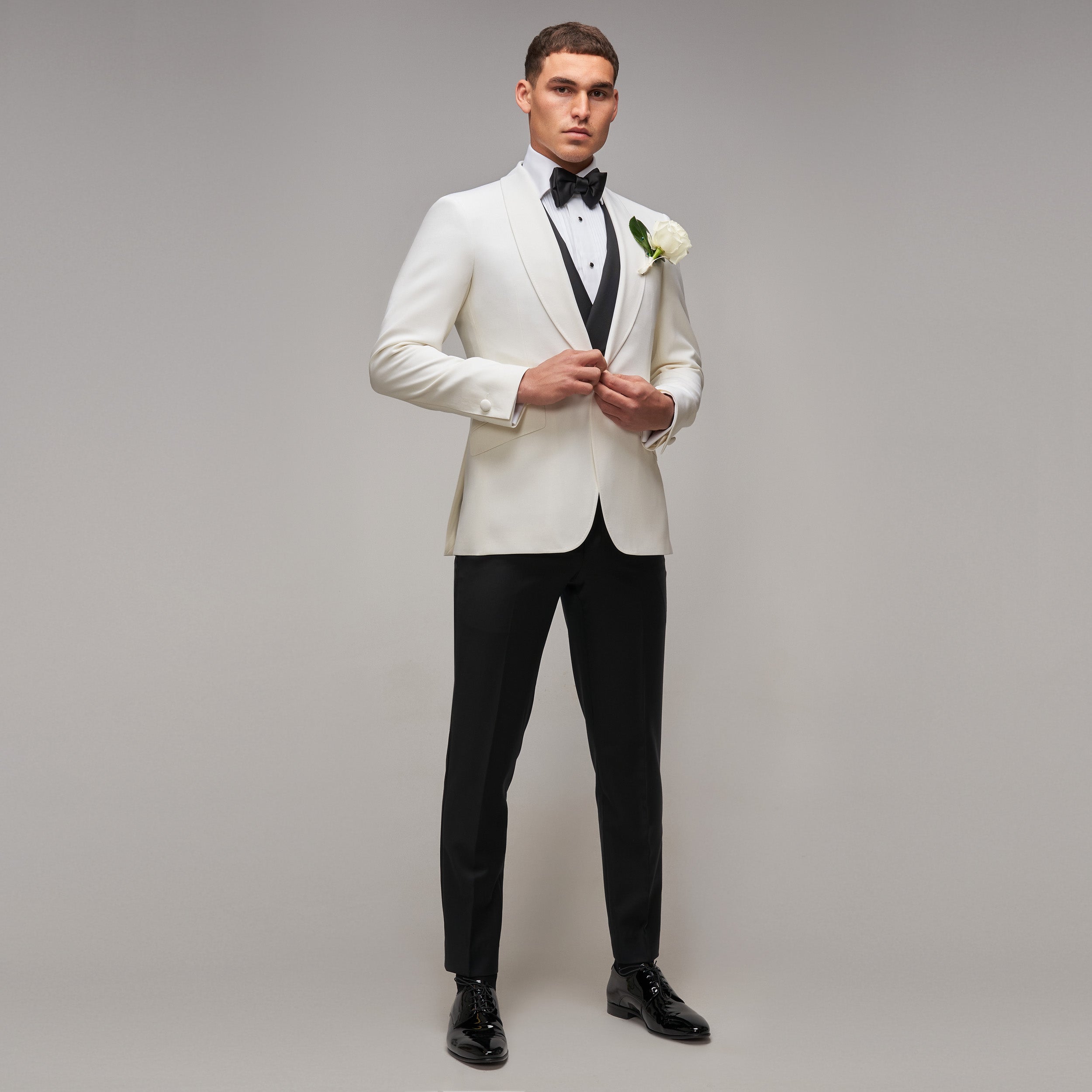 Off White Shawl Tuxedo - Brent Wilson