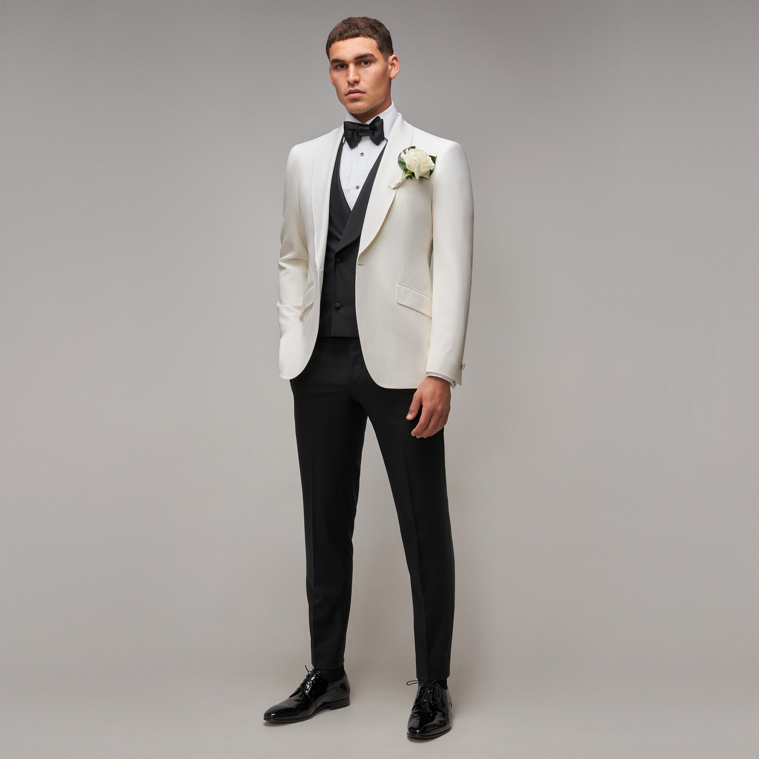 Off White Shawl Tuxedo - Brent Wilson