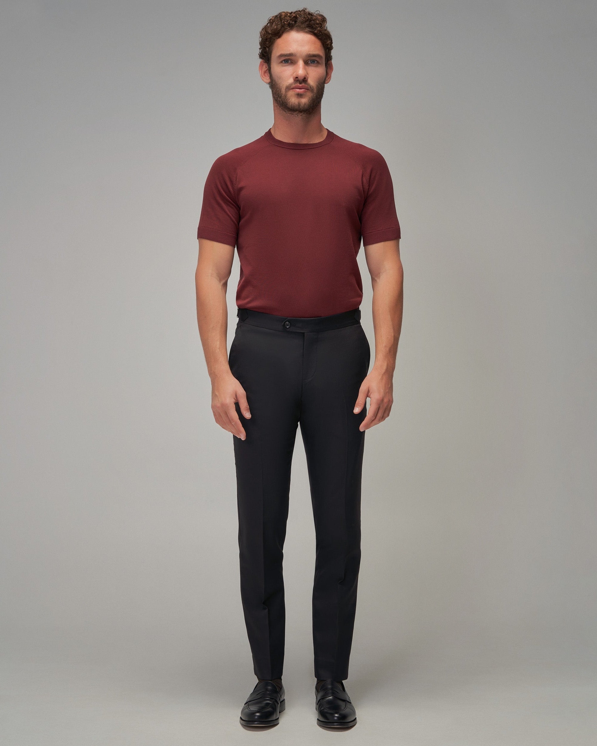 Raglan Sleeve T-Shirt - Burgundy - Brent Wilson