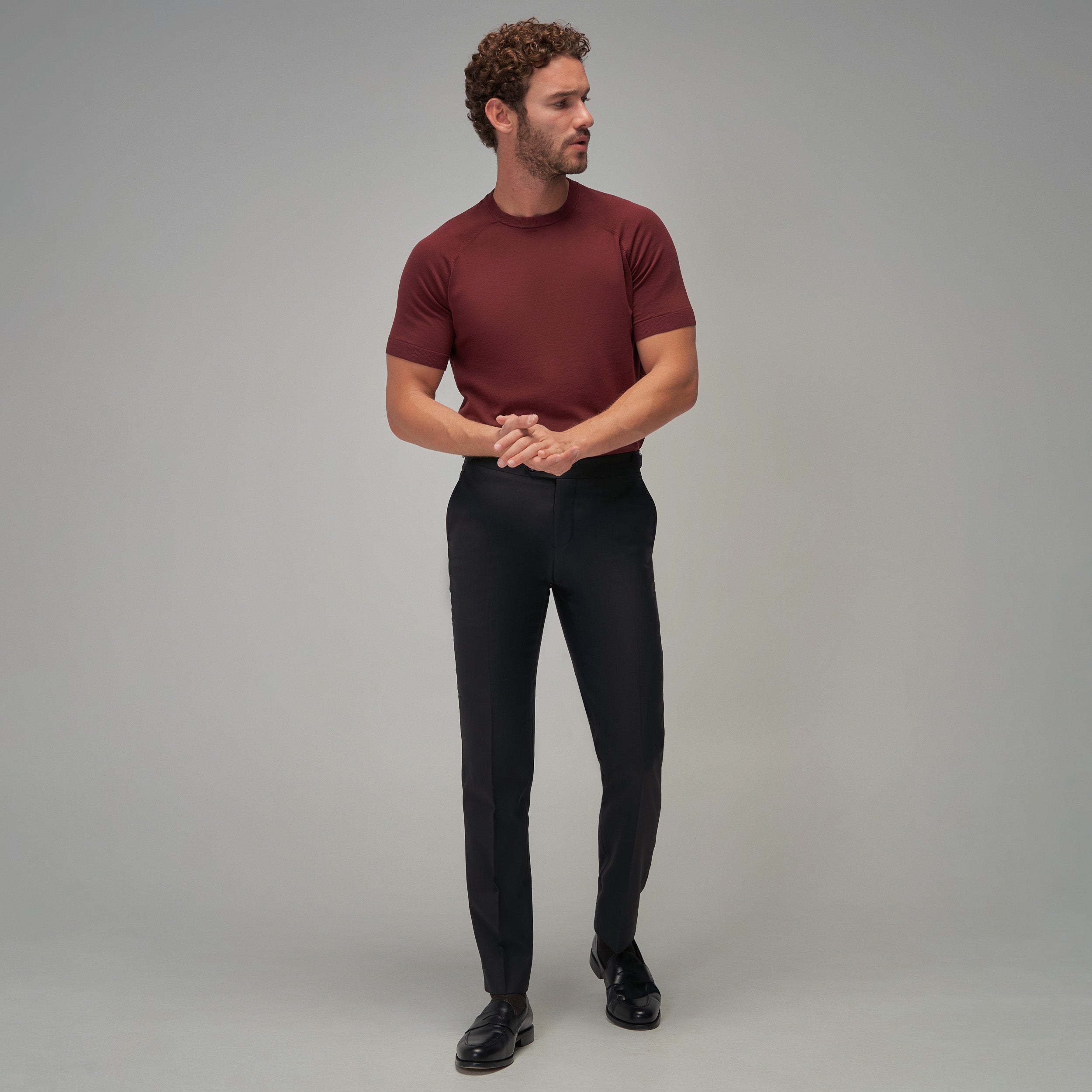 Raglan Sleeve T-Shirt - Burgundy - Brent Wilson