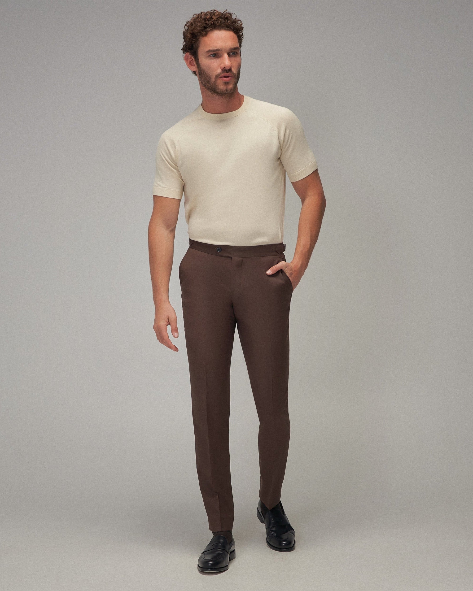 Raglan Sleeve T-Shirt - Cream - Brent Wilson