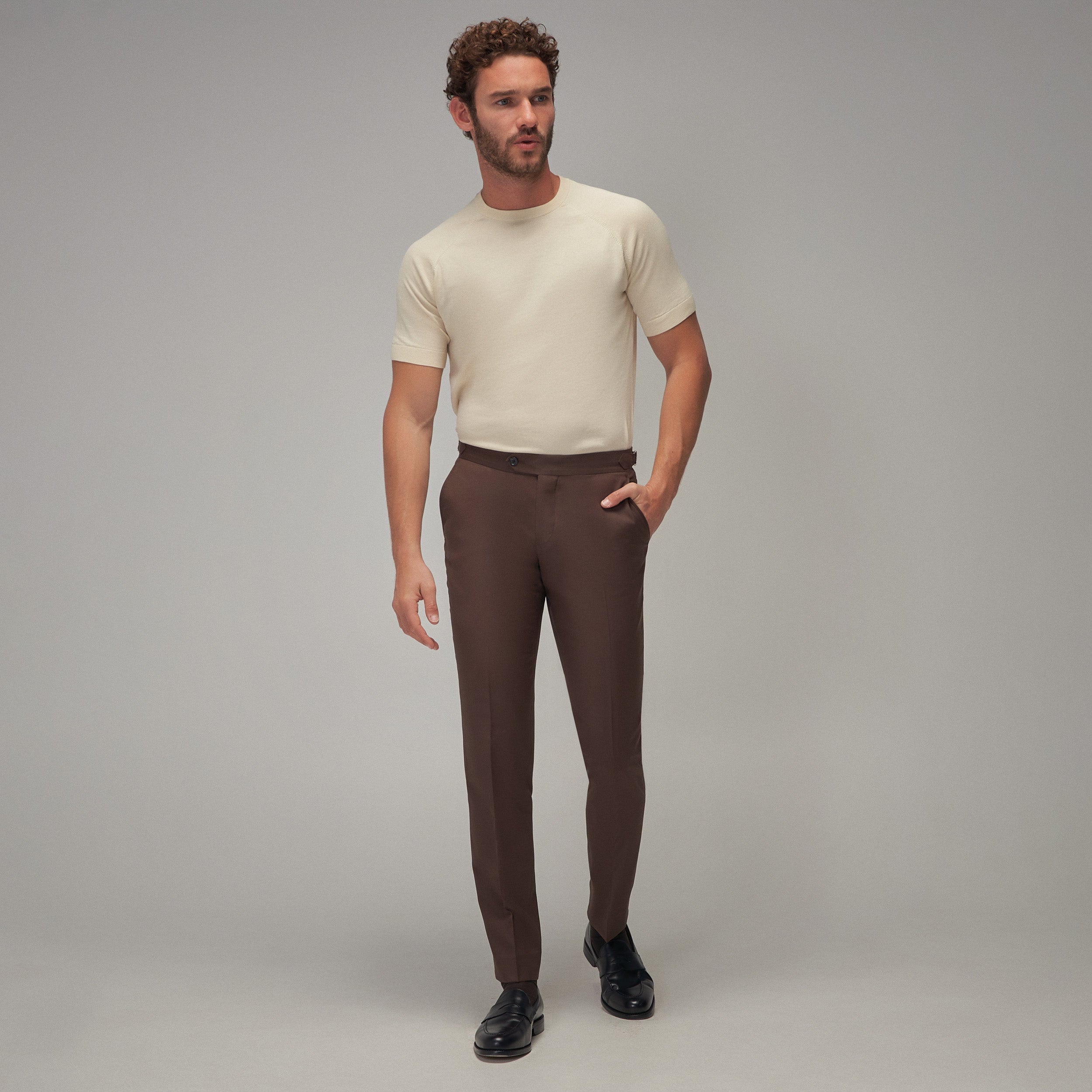 Raglan Sleeve T-Shirt - Cream - Brent Wilson