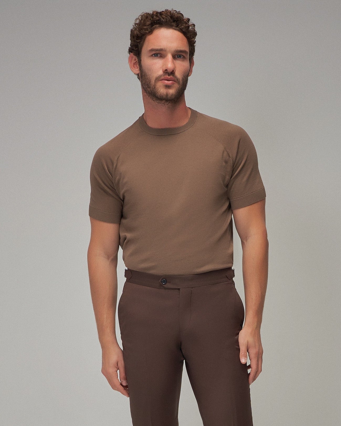 Raglan Sleeve T-Shirt - Mocha - Brent Wilson