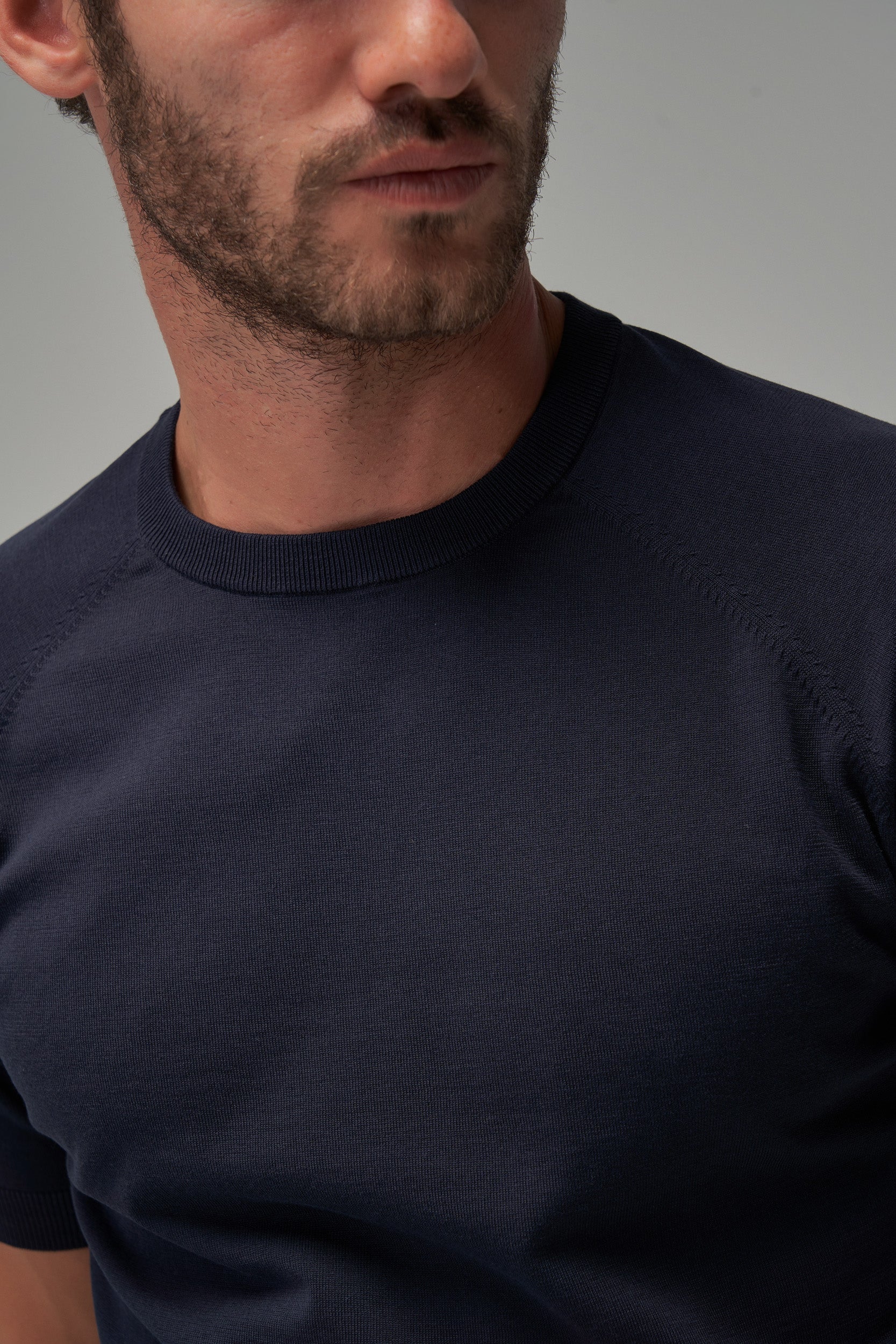 Raglan Sleeve T-Shirt - Navy - Brent Wilson