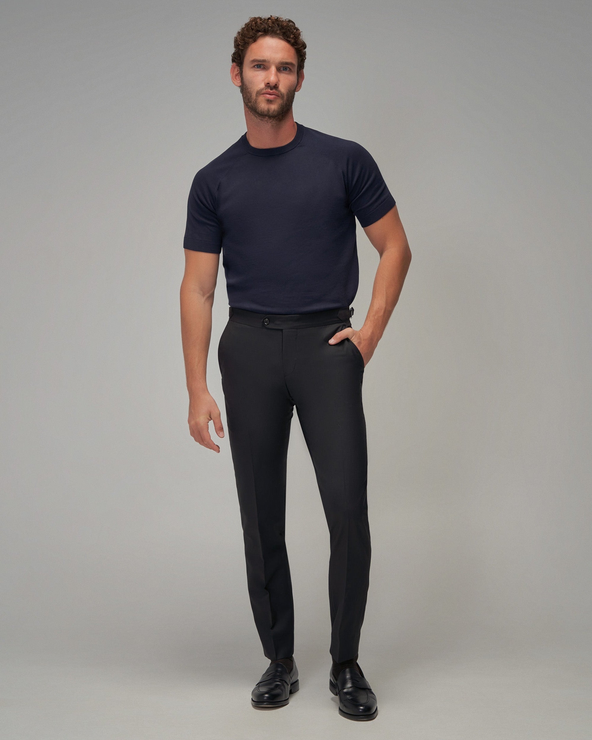 Raglan Sleeve T-Shirt - Navy - Brent Wilson