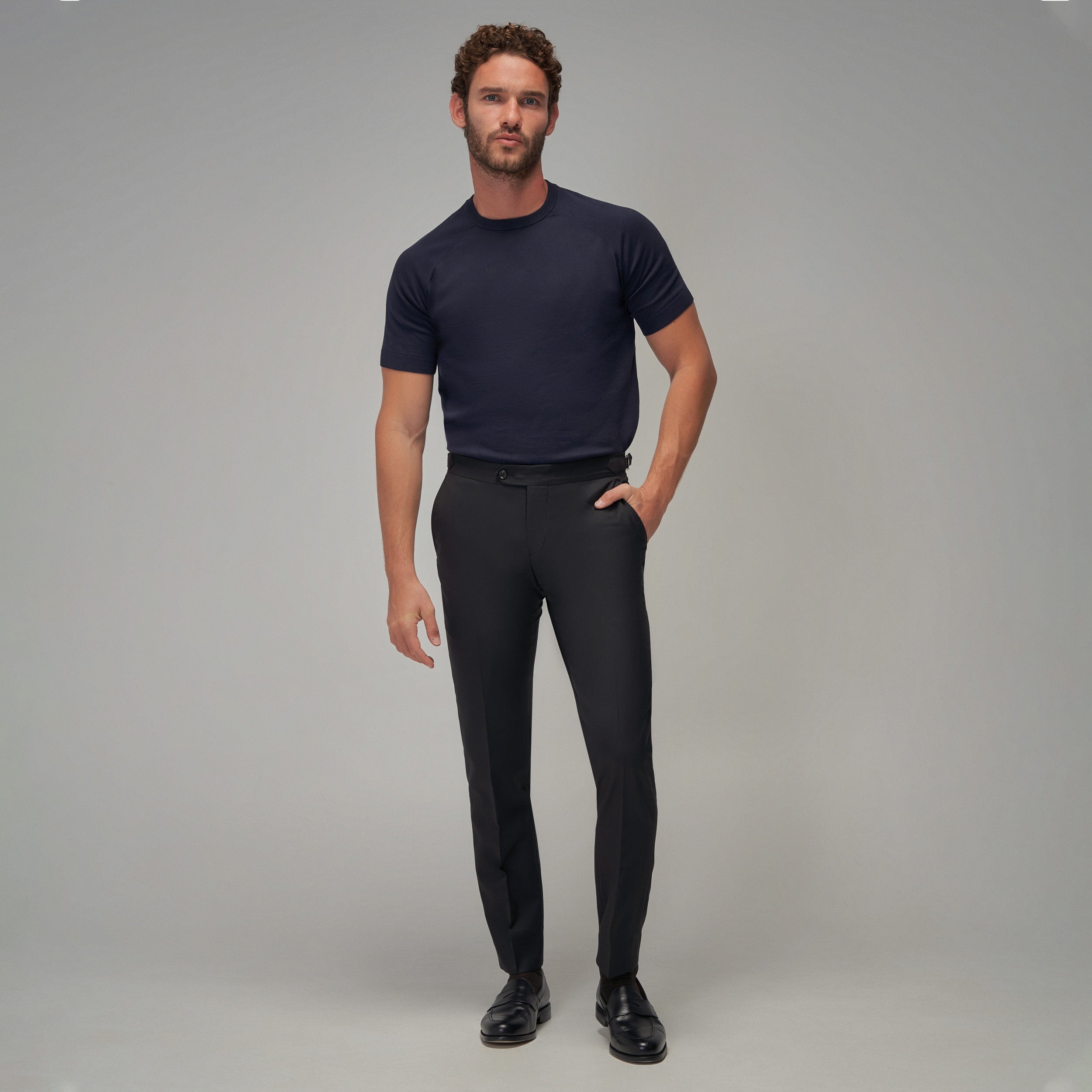 Raglan Sleeve T-Shirt - Navy - Brent Wilson