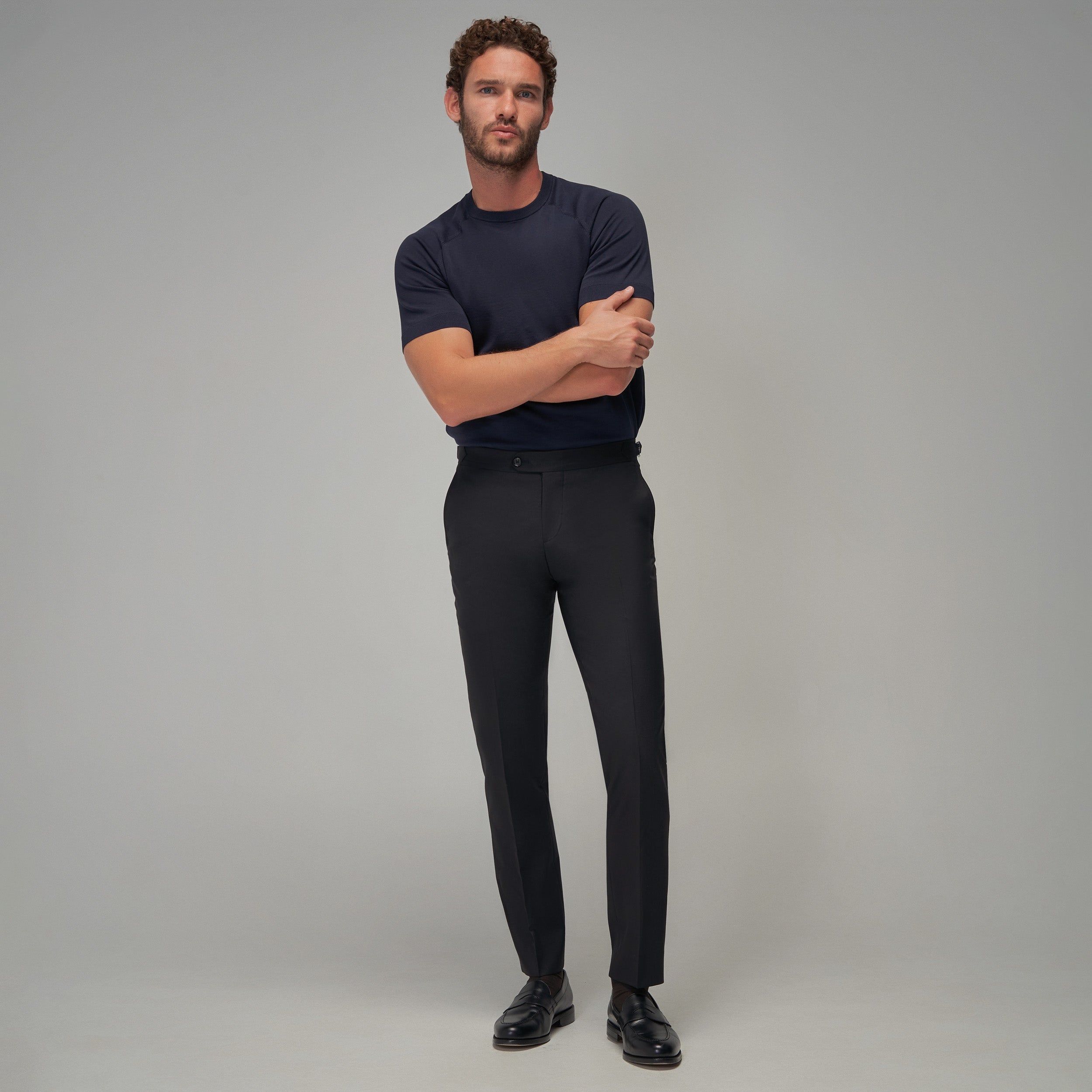 Raglan Sleeve T-Shirt - Navy - Brent Wilson
