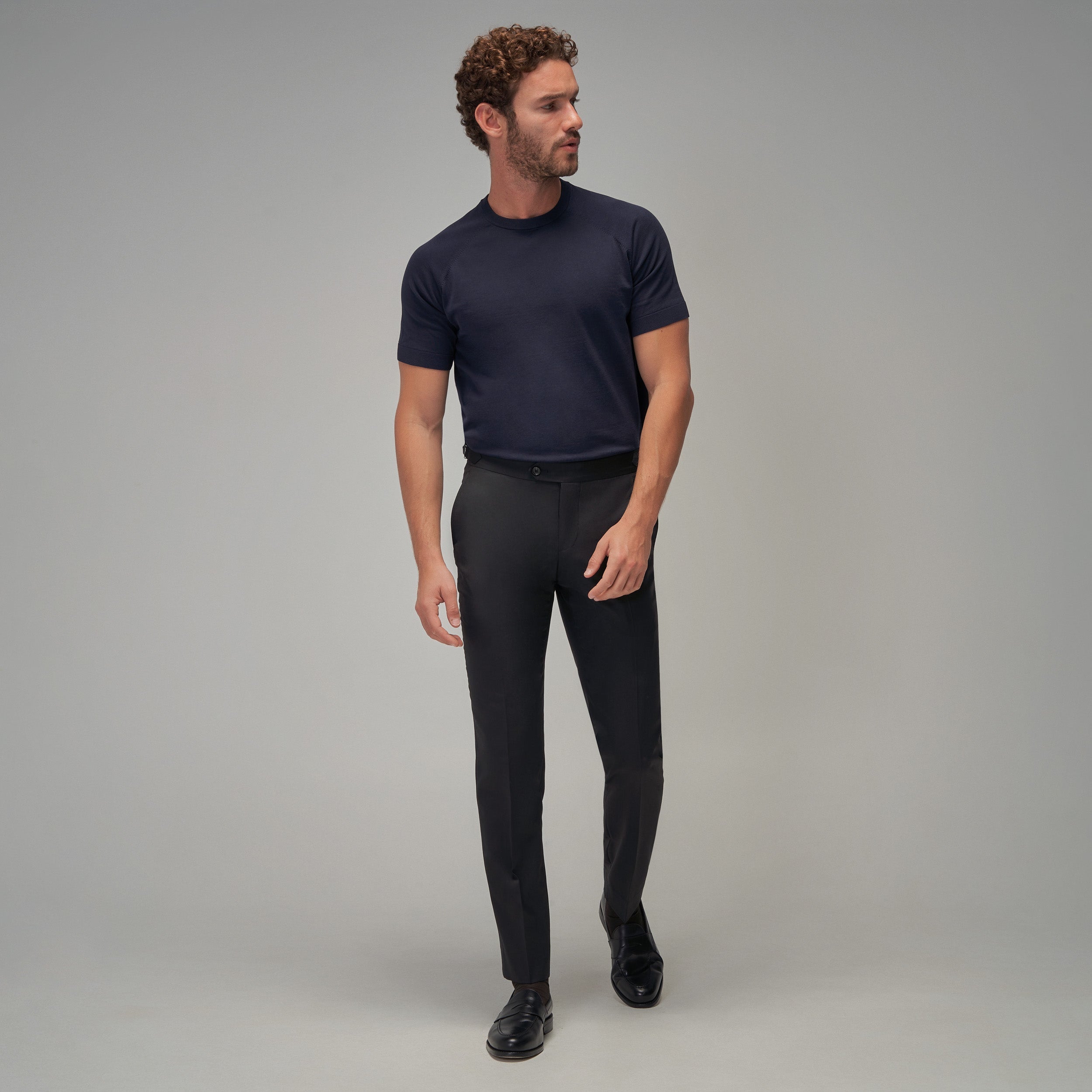 Raglan Sleeve T-Shirt - Navy - Brent Wilson