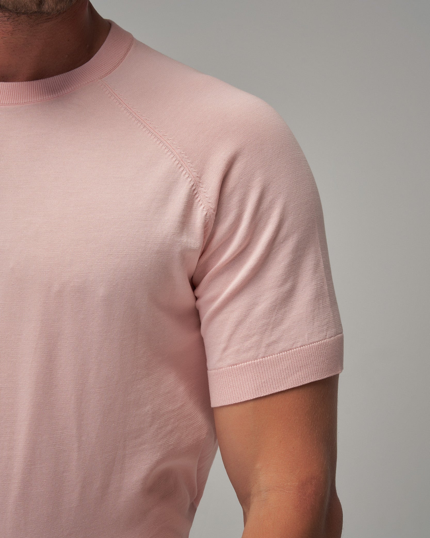 Raglan Sleeve T-Shirt - Pink - Brent Wilson