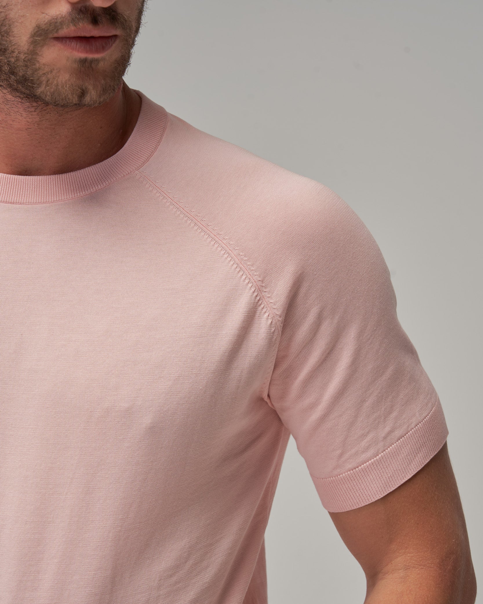 Raglan Sleeve T-Shirt - Pink - Brent Wilson