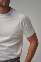 Raglan Sleeve T-Shirt - White - Brent Wilson
